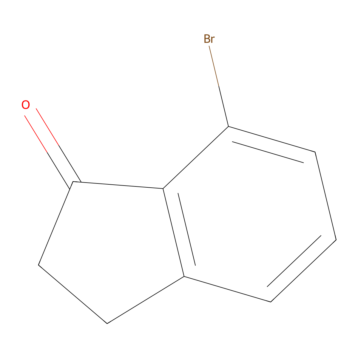 7-Bromo-2,3-dihydro-1H-inden-1-one molecular structure, CAS 125114-77-4