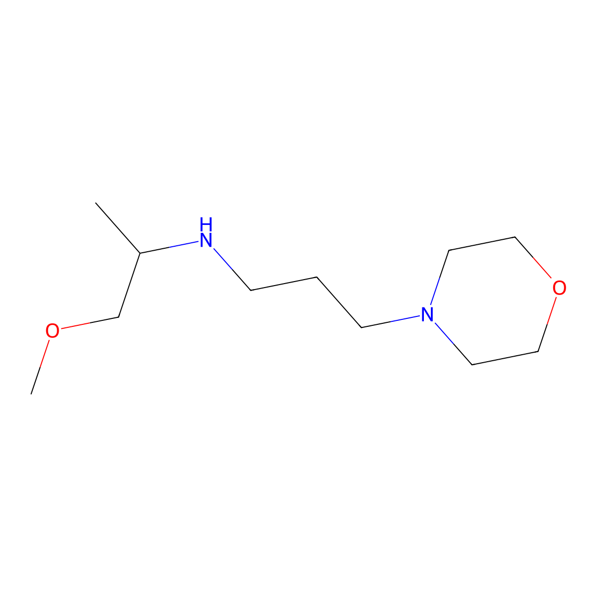 (1-Methoxypropan-2-yl)[3-(morpholin-4-yl)propyl]amine molecular structure, CAS 1251147-98-4