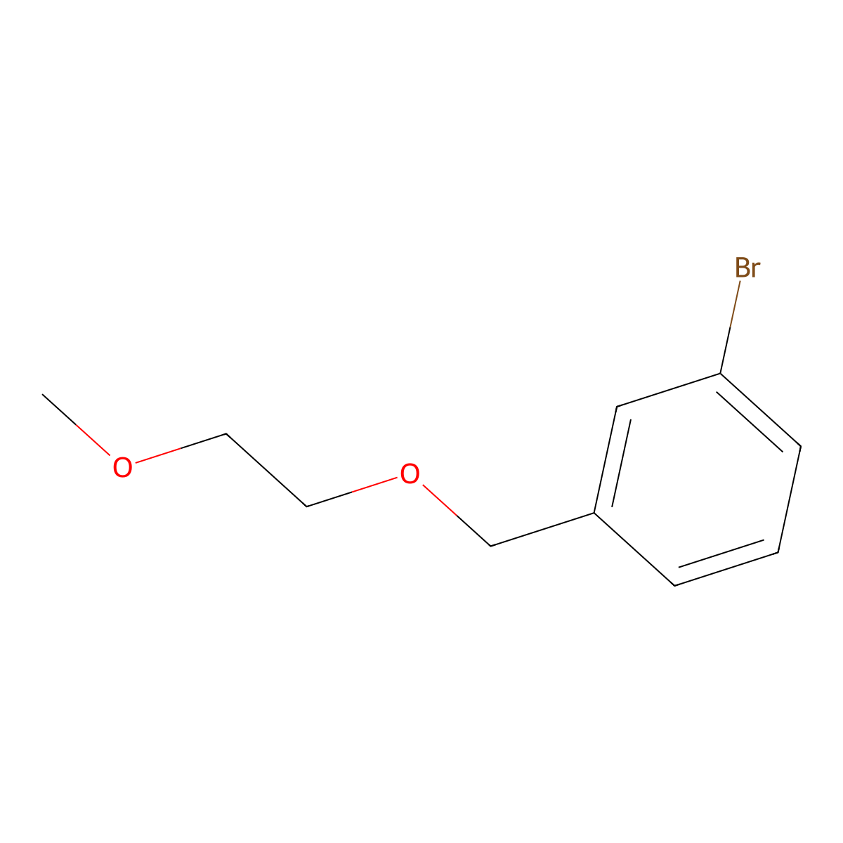1-Bromo-3-(2-methoxyethoxy)methylbenzene molecular structure, CAS 1251156-96-3