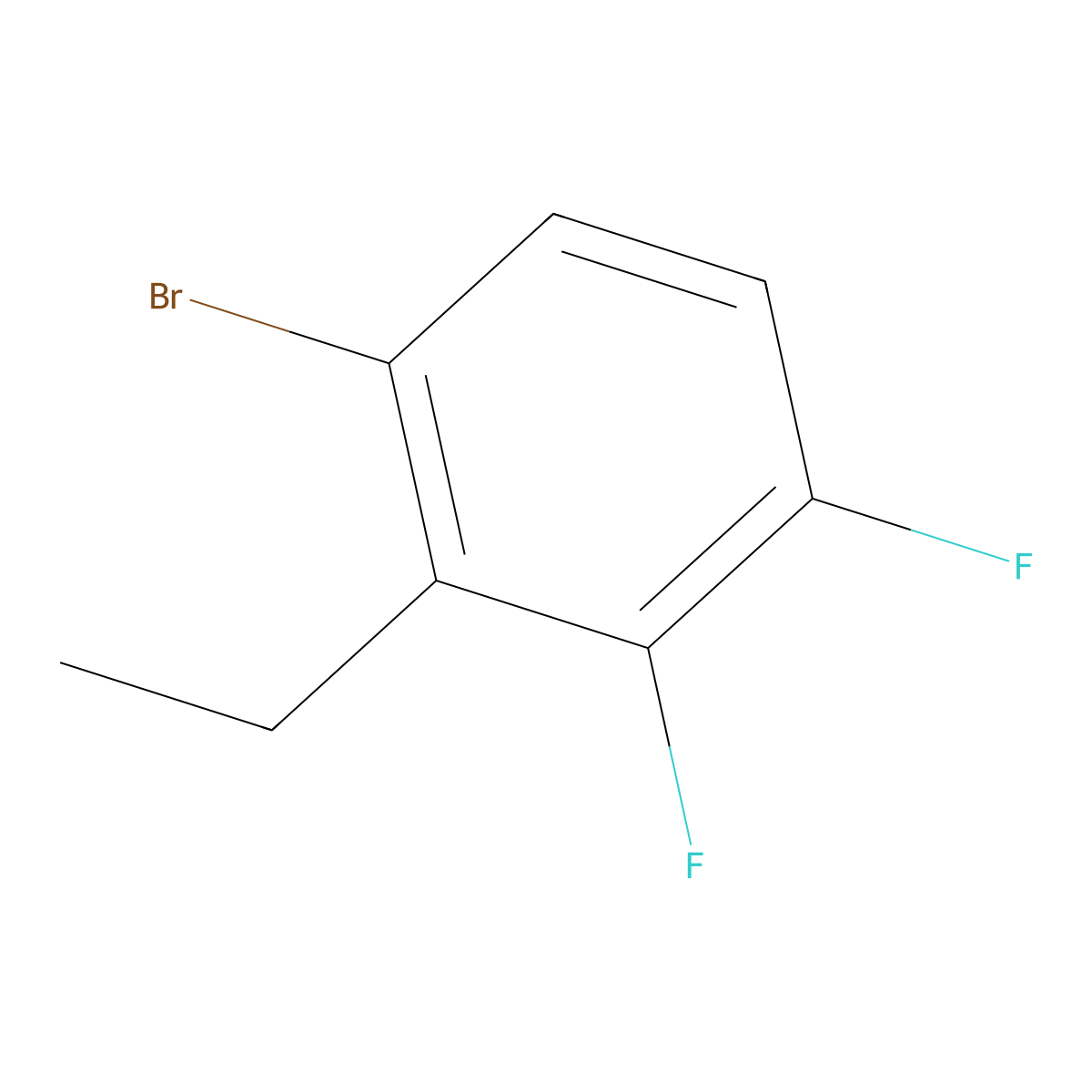 1-Bromo-2-ethyl-3,4-difluorobenzene molecular structure, CAS 1251164-91-6