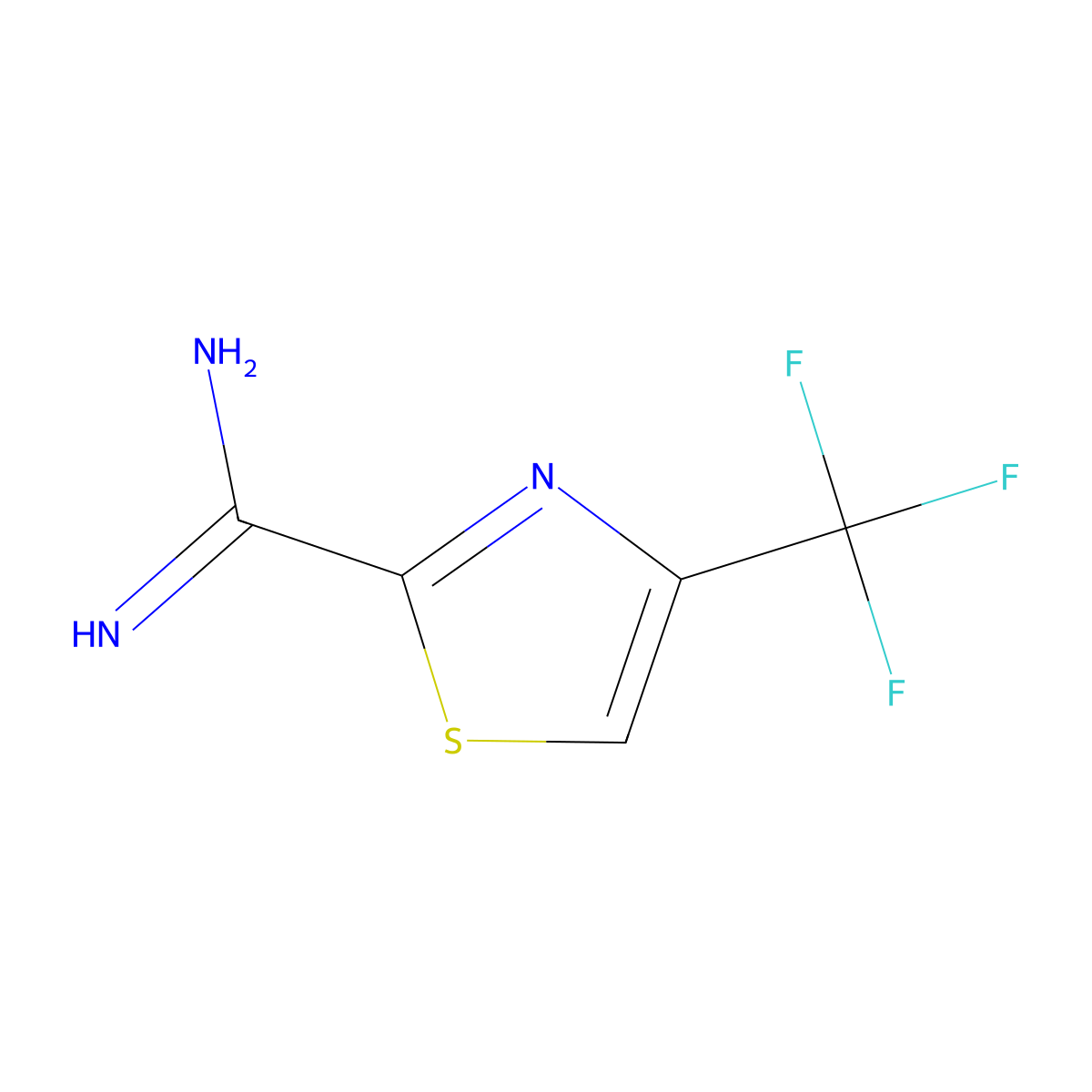 4-(Trifluoromethyl)thiazole-2-carboximidamide molecular structure, CAS 1251166-90-1
