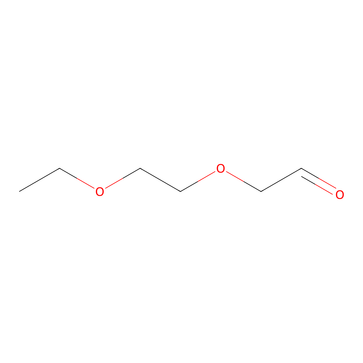 2-(2-Ethoxyethoxy)acetaldehyde molecular structure, CAS 125117-60-4
