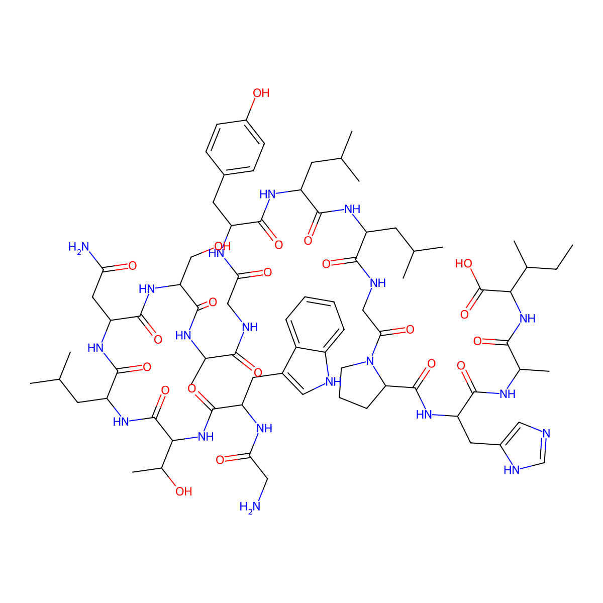 Galanin (1-16) molecular structure, CAS 125118-77-6