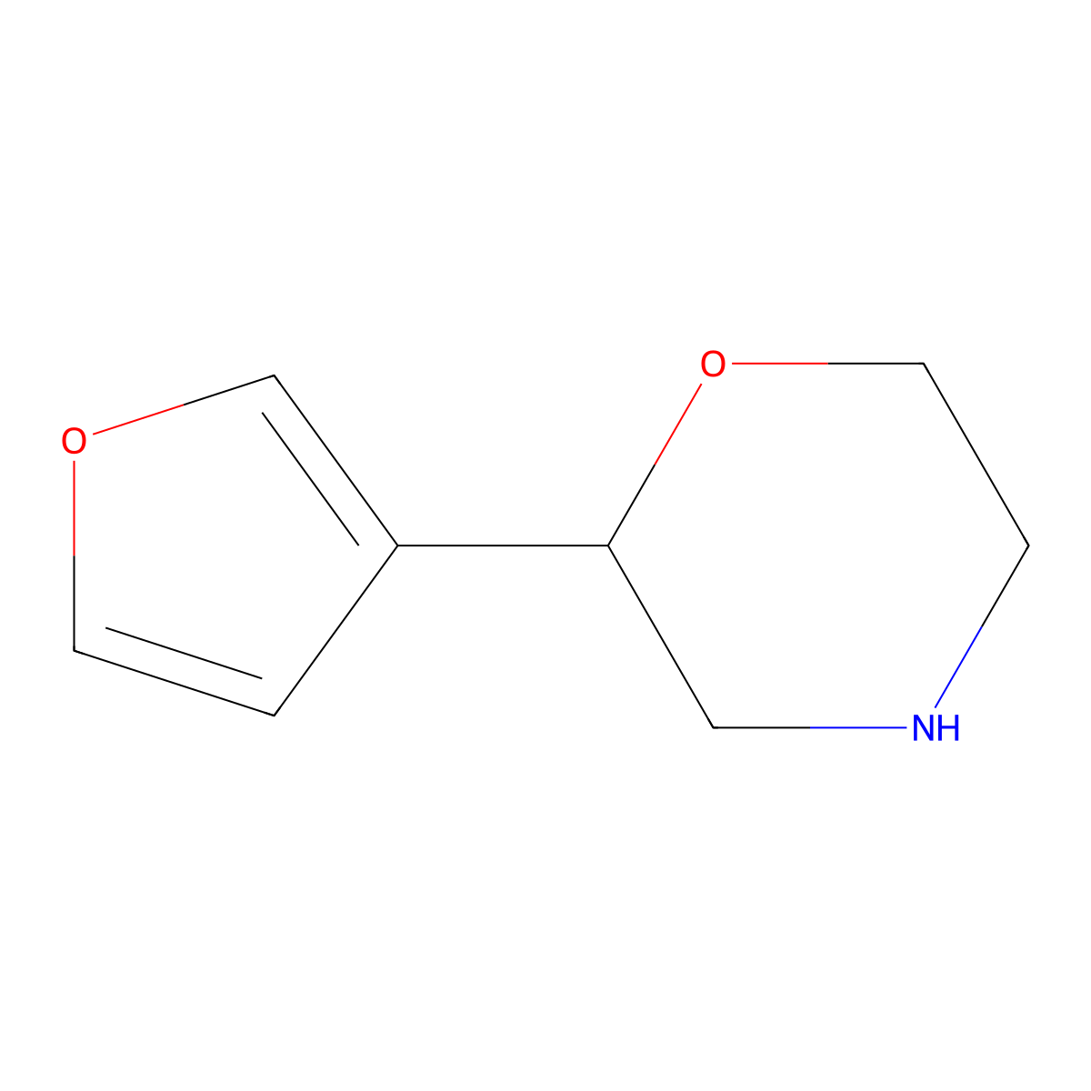 2-(Furan-3-yl)morpholine molecular structure, CAS 1251196-36-7