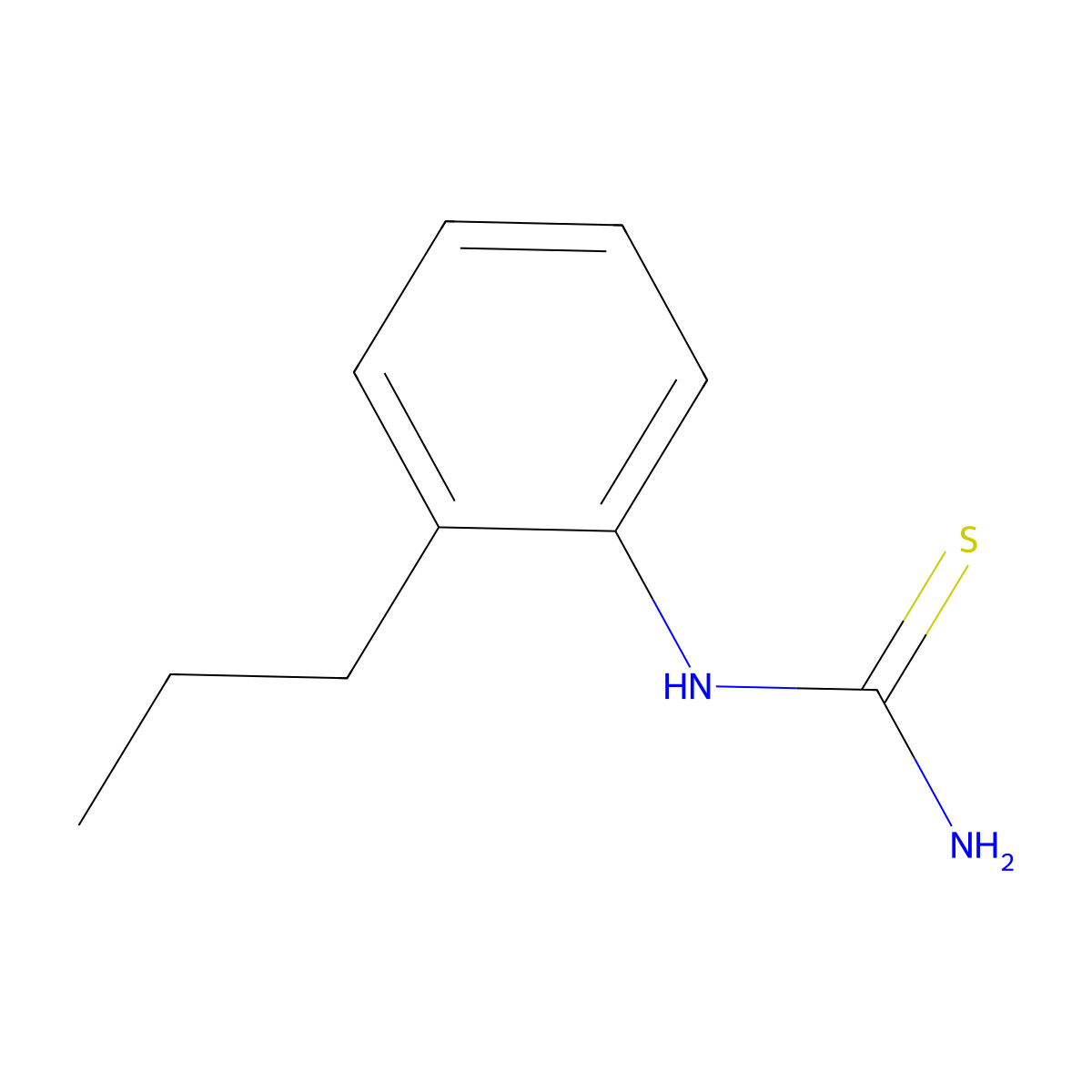 (2-Propylphenyl)thiourea molecular structure, CAS 1251208-53-3