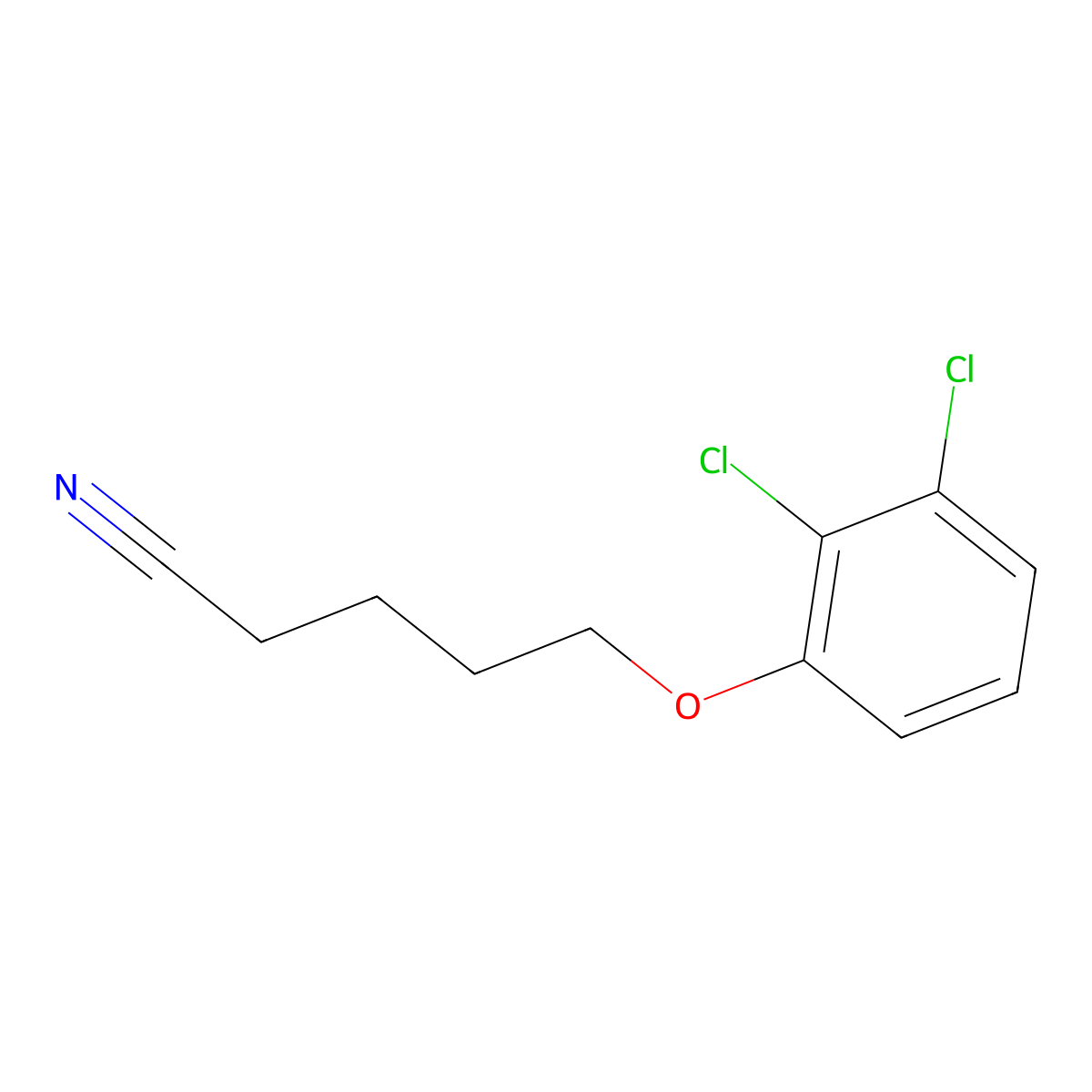 5-(2,3-Dichloro-phenoxy)pentanenitrile molecular structure, CAS 1251209-60-5