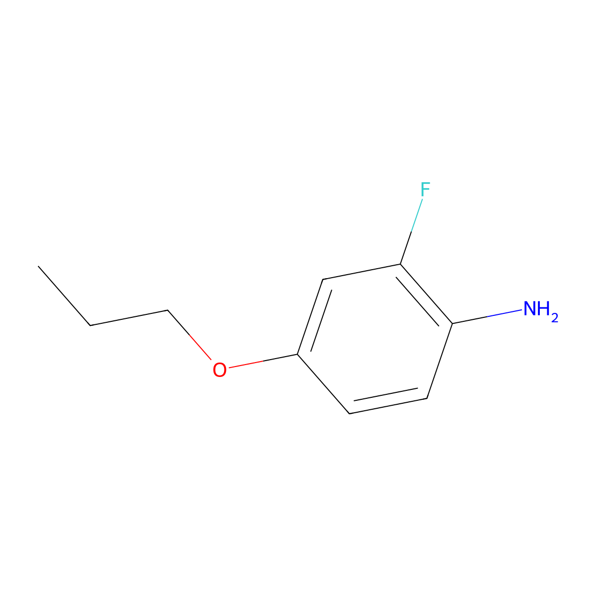 2-Fluoro-4-propoxyaniline molecular structure, CAS 1251218-22-0