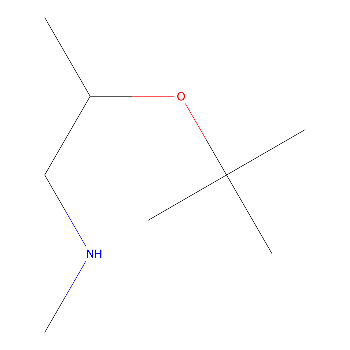 [2-(Tert-butoxy)propyl](methyl)amine molecular structure, CAS 1251218-96-8