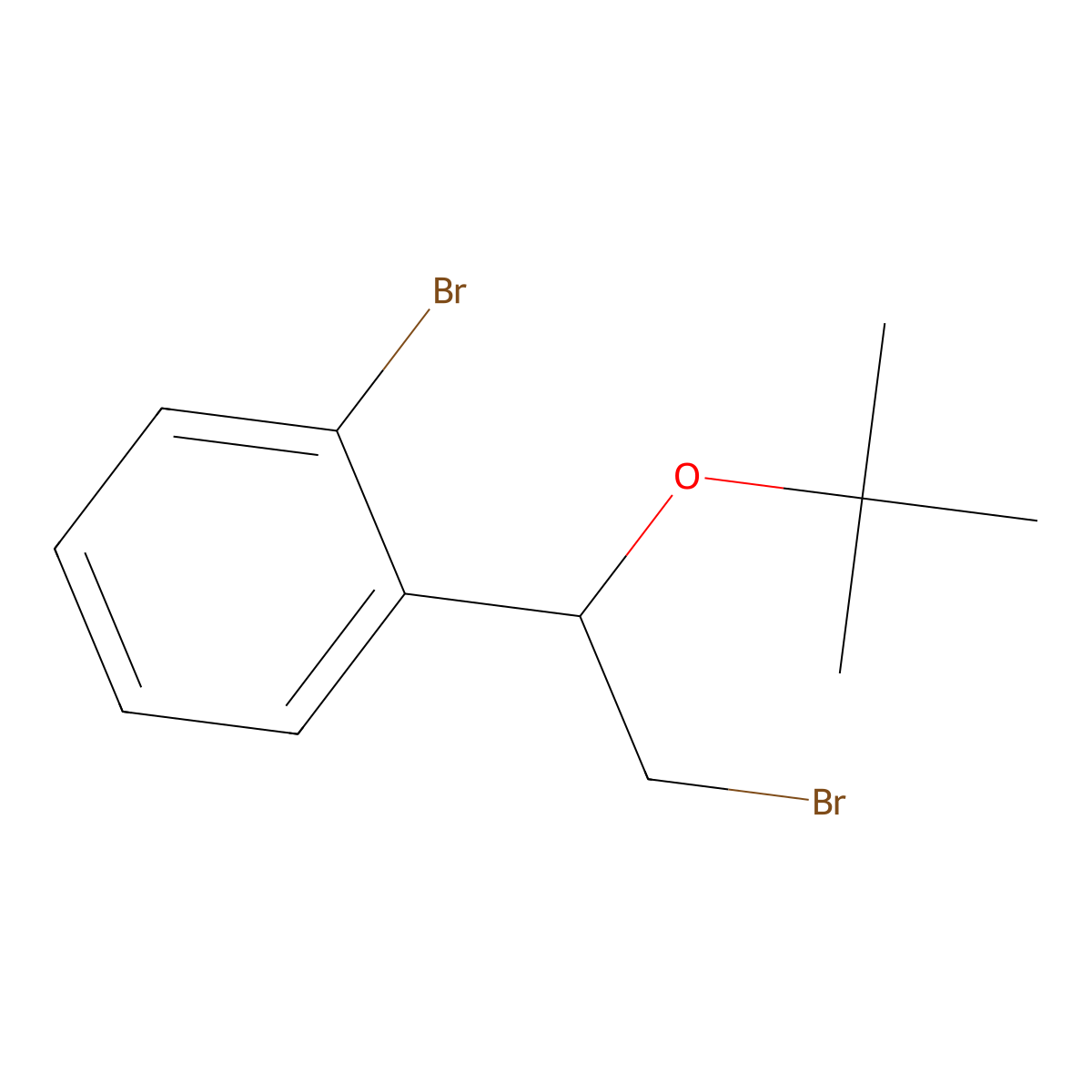 1-Bromo-2-(2-bromo-1-(tert-butoxy)ethyl)benzene molecular structure, CAS 1251226-71-7