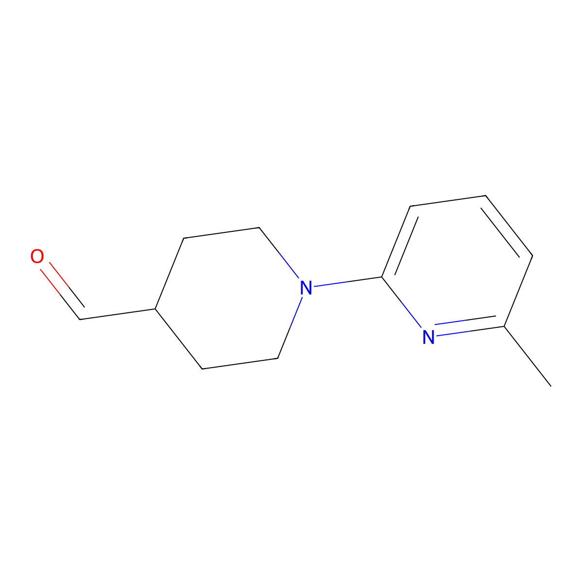 1-(6-Methylpyridin-2-yl)piperidine-4-carbaldehyde molecular structure, CAS 1251232-40-2