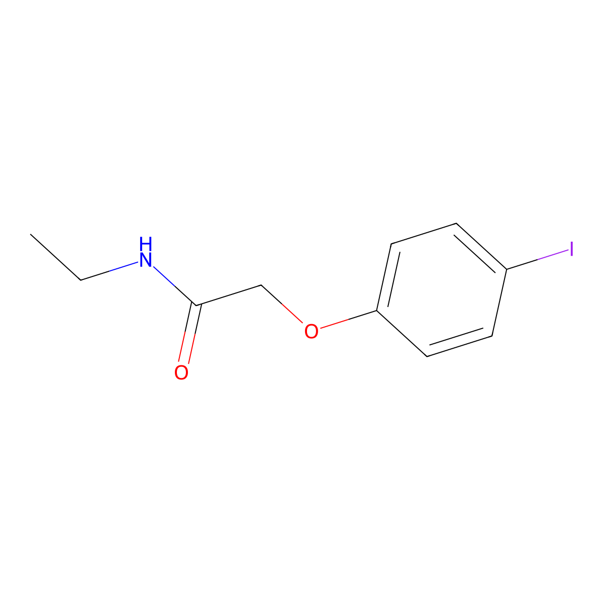 N-ethyl-2-(4-iodophenoxy)acetamide molecular structure, CAS 1251234-96-4