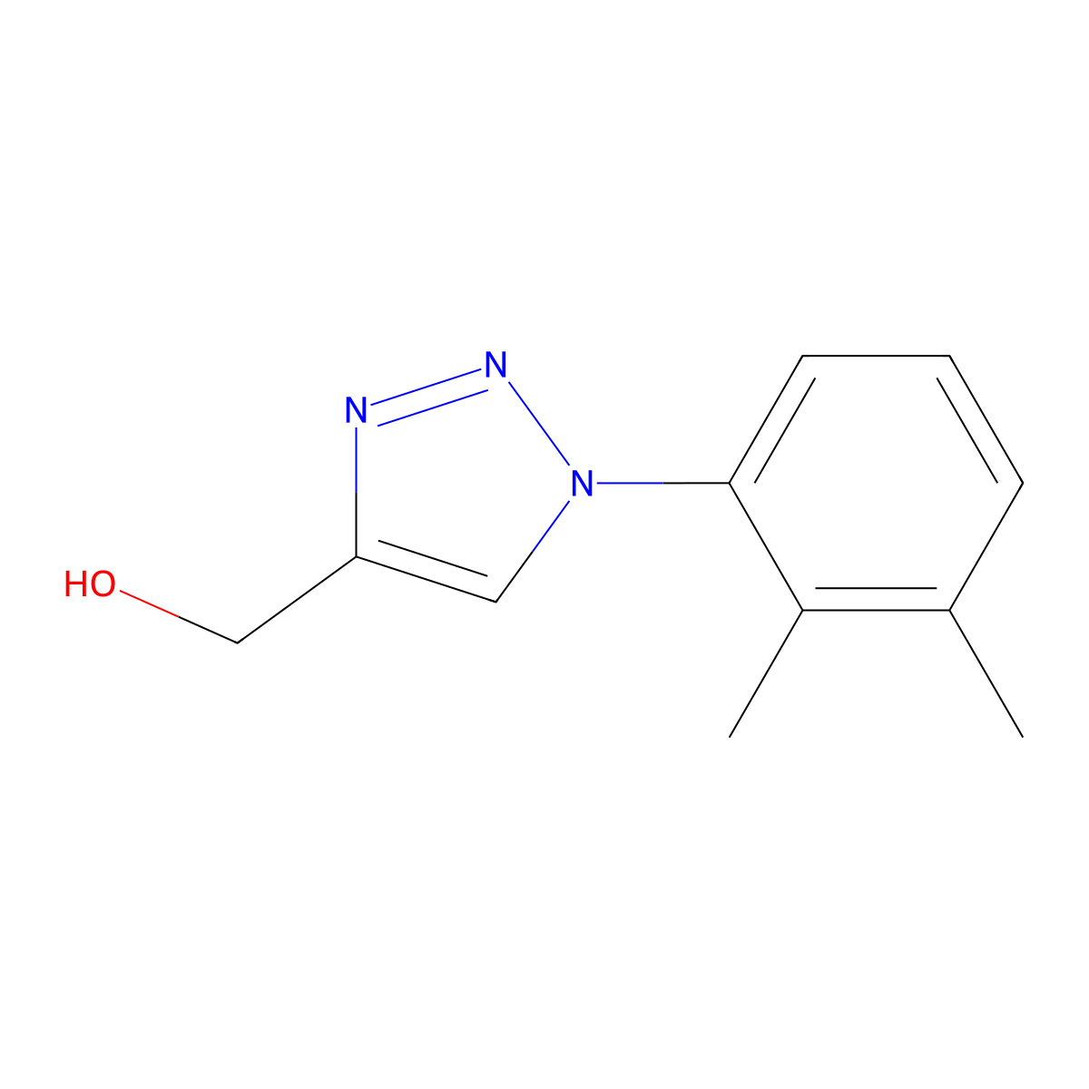 [1-(2,3-dimethylphenyl)-1H-1,2,3-triazol-4-yl]methanol molecular structure, CAS 1251237-12-3