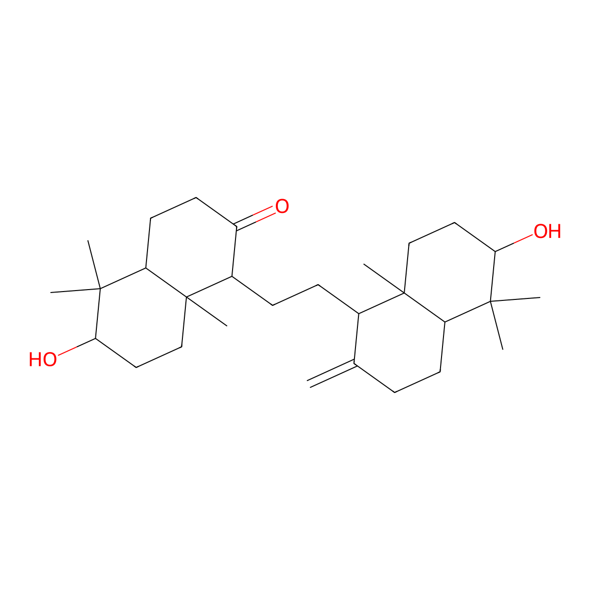 26-Nor-8-oxo-alpha-onocerin molecular structure, CAS 125124-68-7