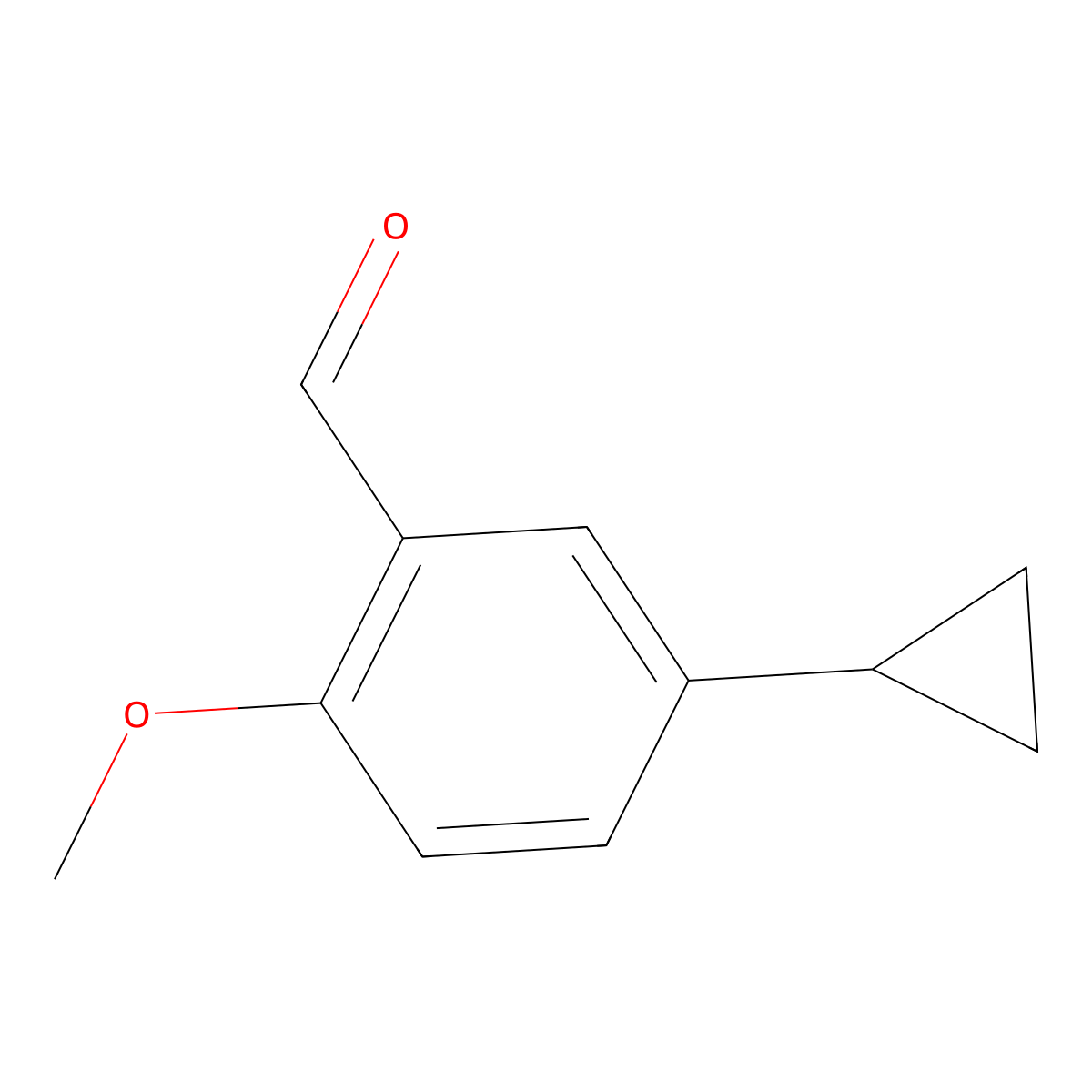 5-Cyclopropyl-2-methoxybenzaldehyde molecular structure, CAS 1251241-64-1
