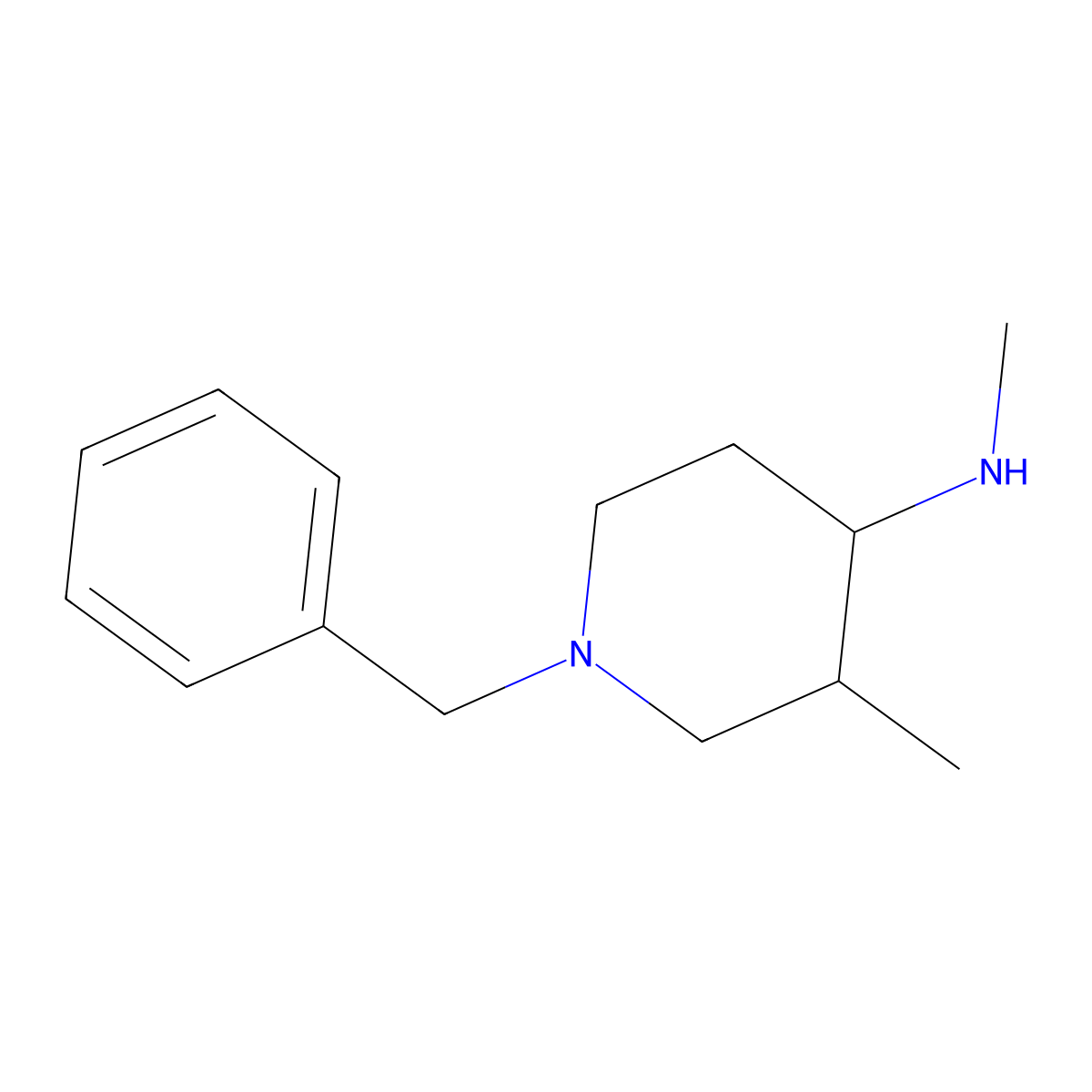 1-Benzyl-N,3-dimethylpiperidin-4-amine molecular structure, CAS 1251242-34-8