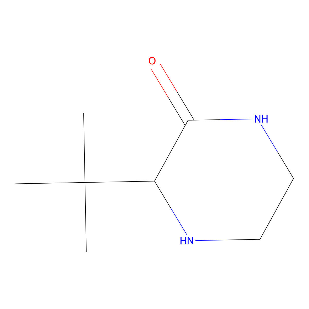 3-Tert-butylpiperazin-2-one molecular structure, CAS 1251243-44-3