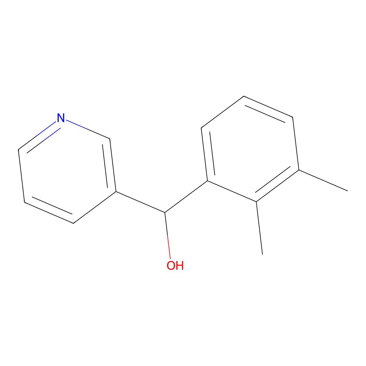 alpha-(2,3-Dimethylphenyl)-3-pyridinemethanol molecular structure, CAS 1251246-04-4