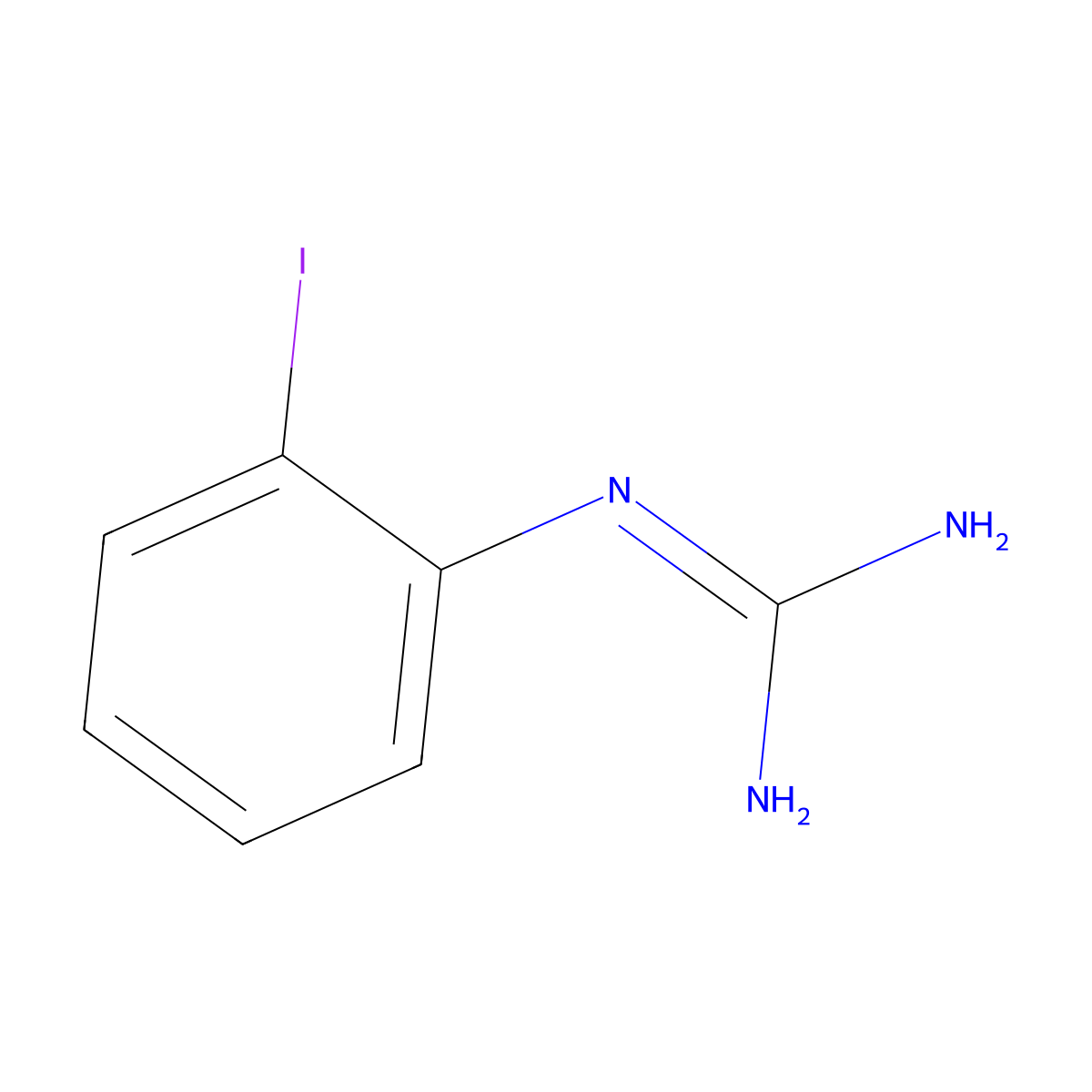 1-(2-Iodophenyl)guanidine molecular structure, CAS 1251246-60-2