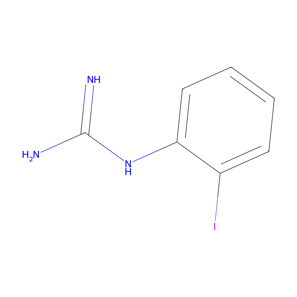 1-(2-Iodophenyl)guanidine molecular structure, CAS 1251246-60-2