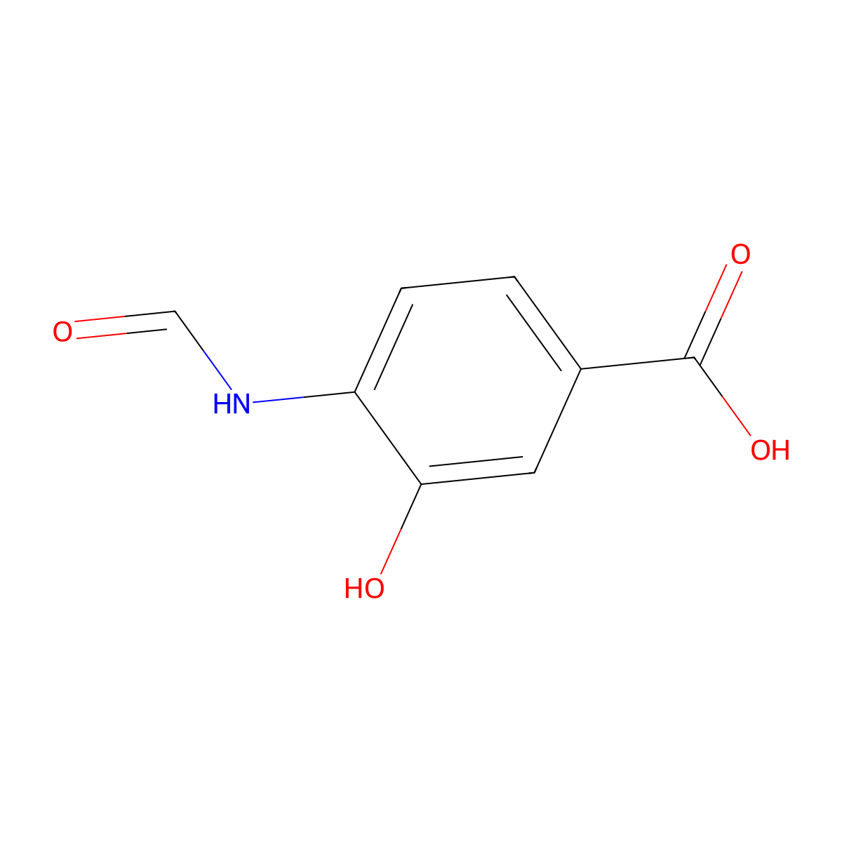 4-Formamido-3-hydroxybenzoic acid molecular structure, CAS 1251247-09-2