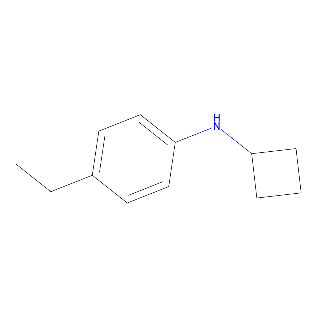 N-cyclobutyl-4-ethylaniline molecular structure, CAS 1251247-21-8