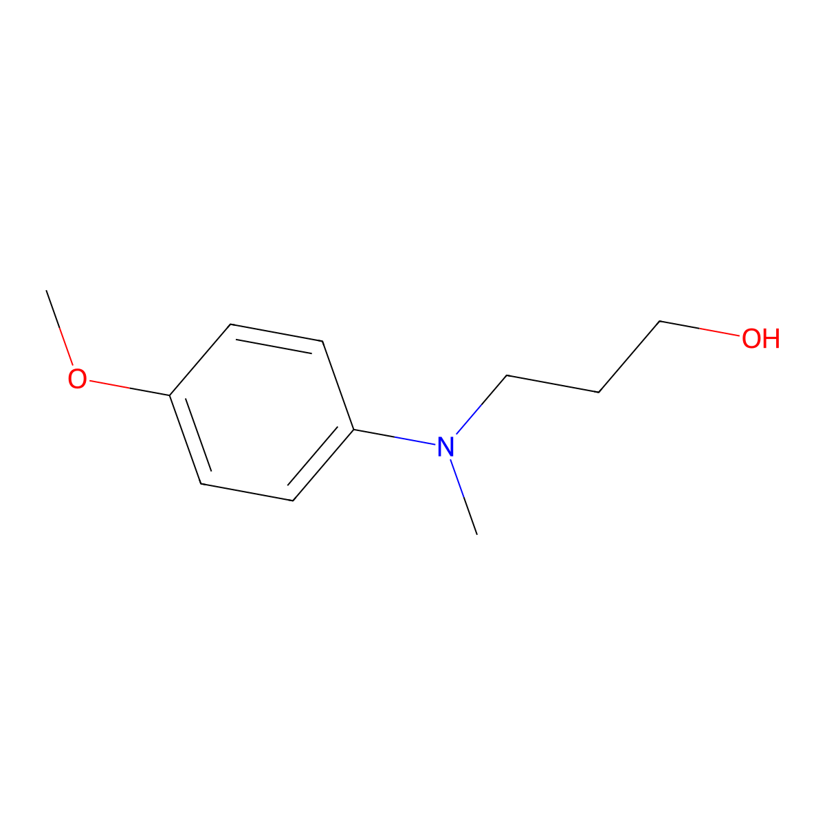 3-((4-Methoxyphenyl)(methyl)amino)propan-1-ol molecular structure, CAS 1251248-66-4