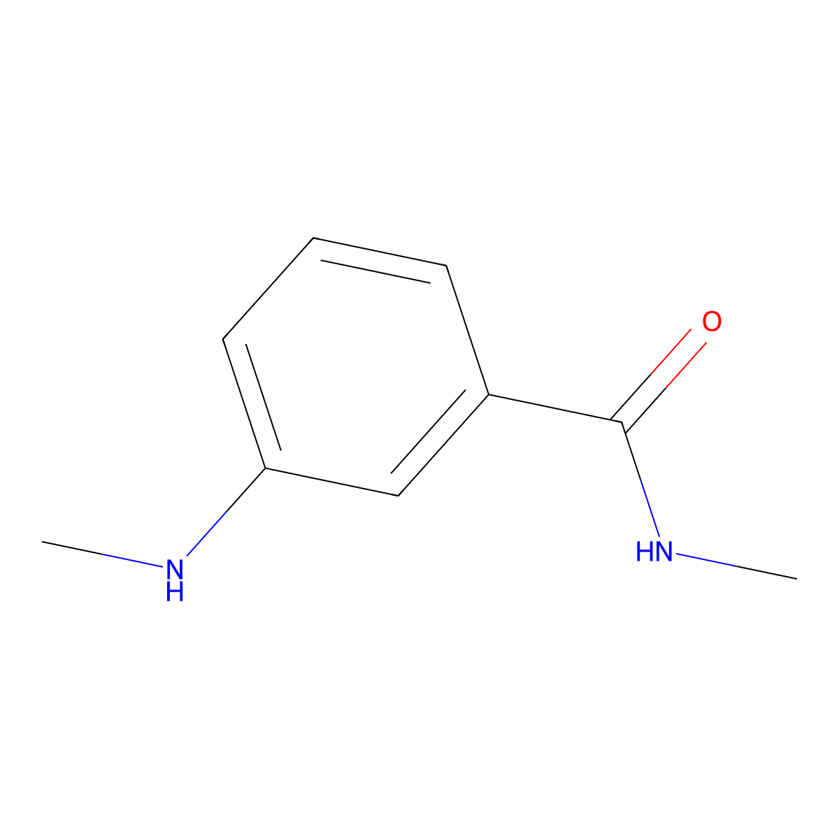 N-methyl-3-(methylamino)benzamide molecular structure, CAS 125125-01-1