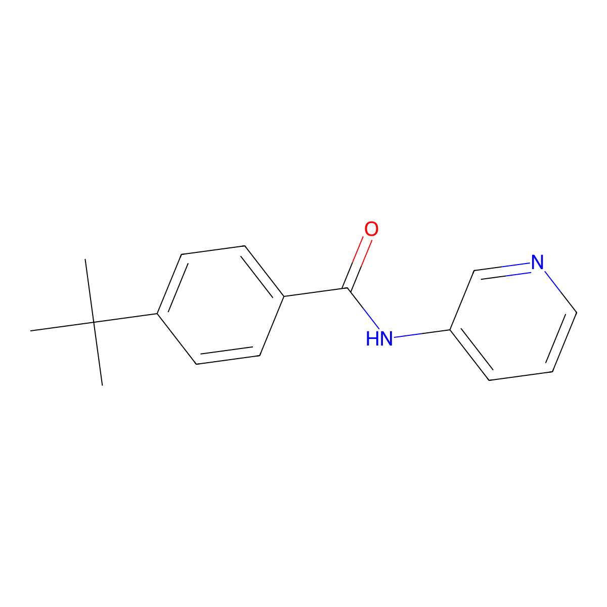 4-tert-butyl-N-pyridin-3-ylbenzamide molecular structure, CAS 125125-12-4