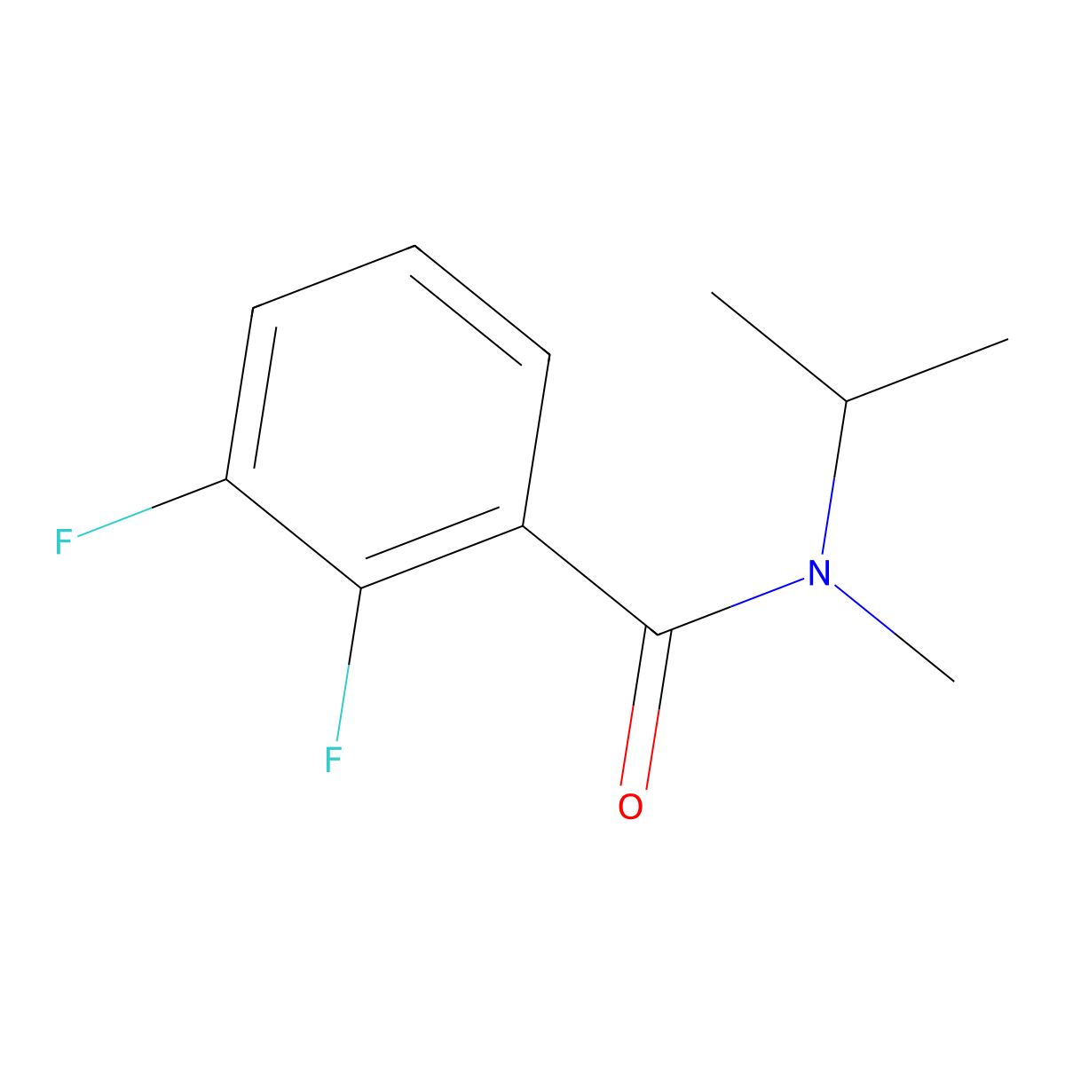 2,3-Difluoro-N-methyl-N-(1-methylethyl)benzamide molecular structure, CAS 1251253-19-6