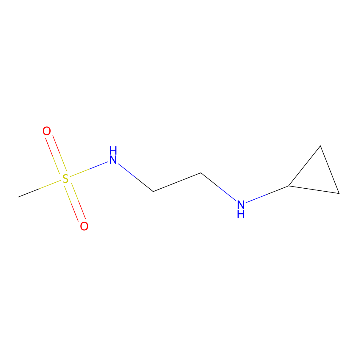 N-[2-(cyclopropylamino)ethyl]methanesulfonamide molecular structure, CAS 1251254-47-3