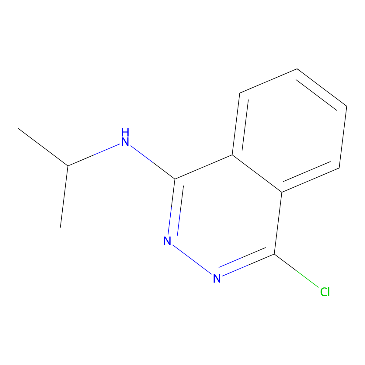 4-chloro-N-(propan-2-yl)phthalazin-1-amine molecular structure, CAS 1251255-52-3