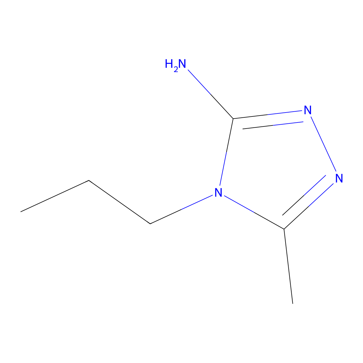 5-methyl-4-propyl-4H-1,2,4-triazol-3-amine molecular structure, CAS 1251258-70-4