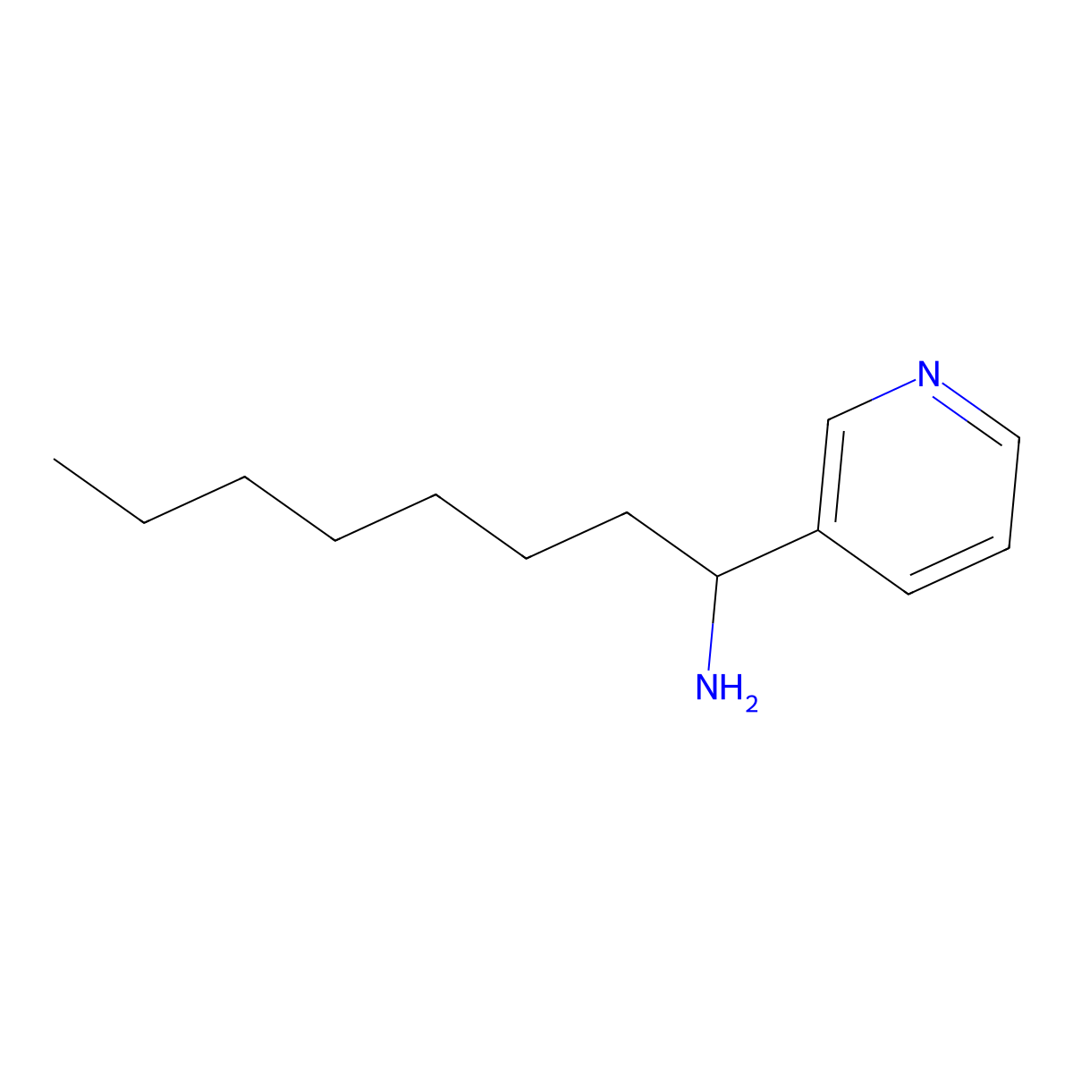 1-(Pyridin-3-YL)octan-1-amine molecular structure, CAS 1251258-87-3