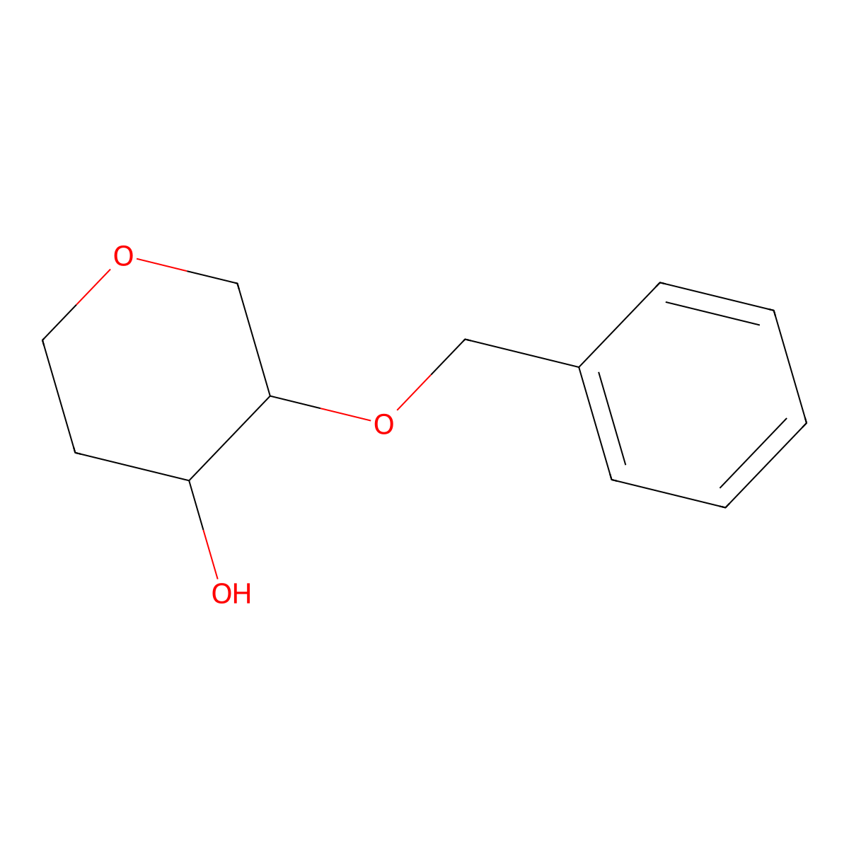 3-(Benzyloxy)oxan-4-ol molecular structure, CAS 1251259-59-2