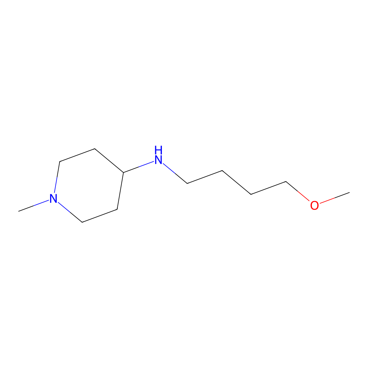 N-(4-methoxybutyl)-1-methylpiperidin-4-amine molecular structure, CAS 1251267-62-5