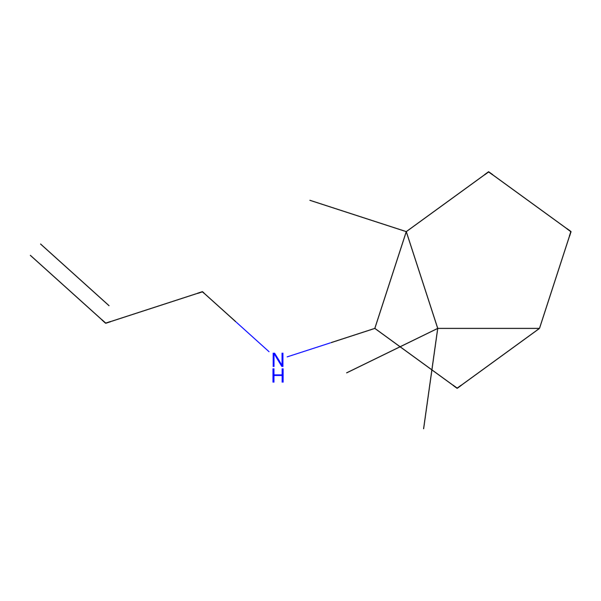 1,7,7-trimethyl-N-(prop-2-en-1-yl)bicyclo[2.2.1]heptan-2-amine molecular structure, CAS 1251267-97-6