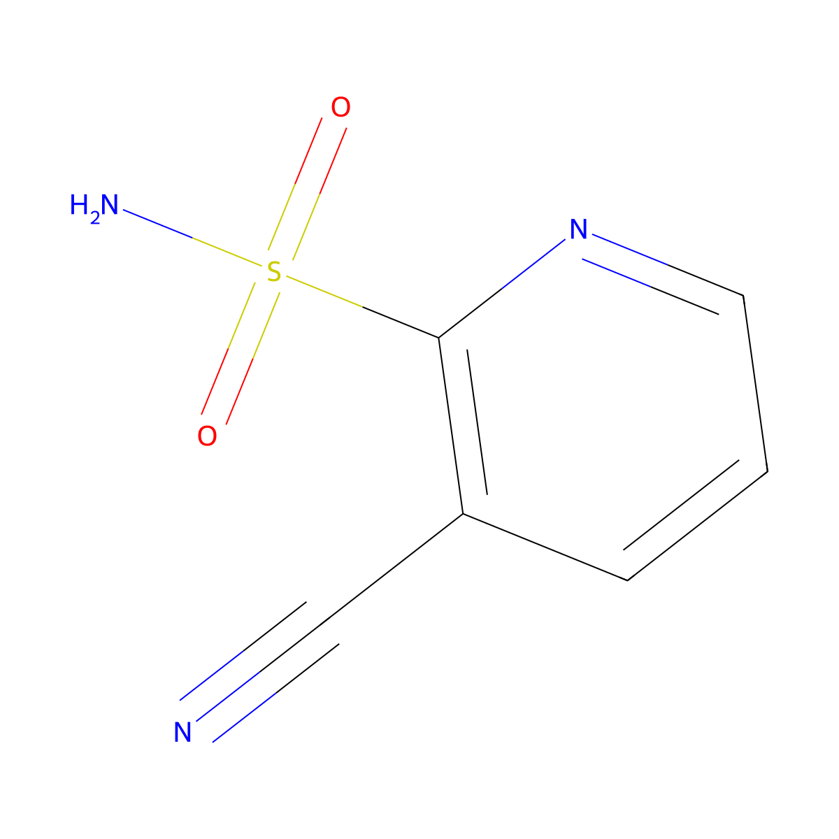 3-Cyanopyridine-2-sulfonamide molecular structure, CAS 1251270-74-2