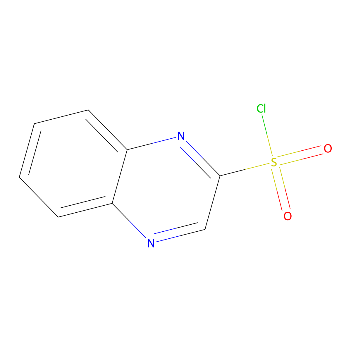Quinoxaline-2-sulfonyl chloride molecular structure, CAS 1251275-66-7