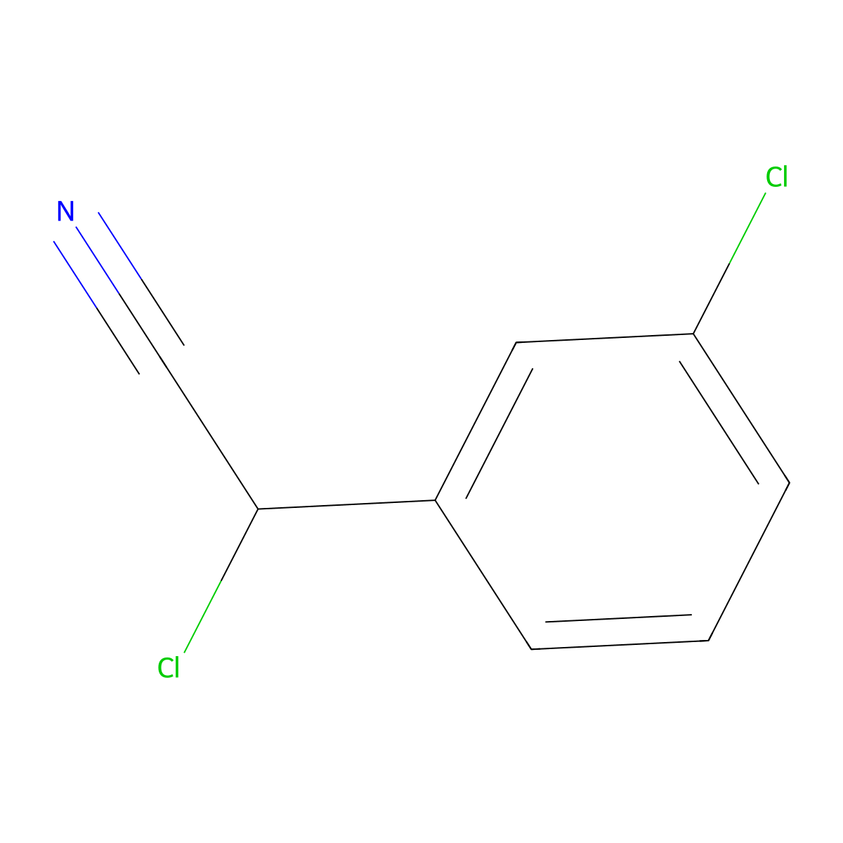 2-Chloro-2-(3-chlorophenyl)acetonitrile molecular structure, CAS 1251275-91-8