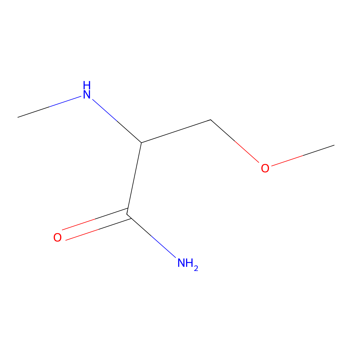 3-Methoxy-2-(methylamino)propanamide molecular structure, CAS 1251278-58-6