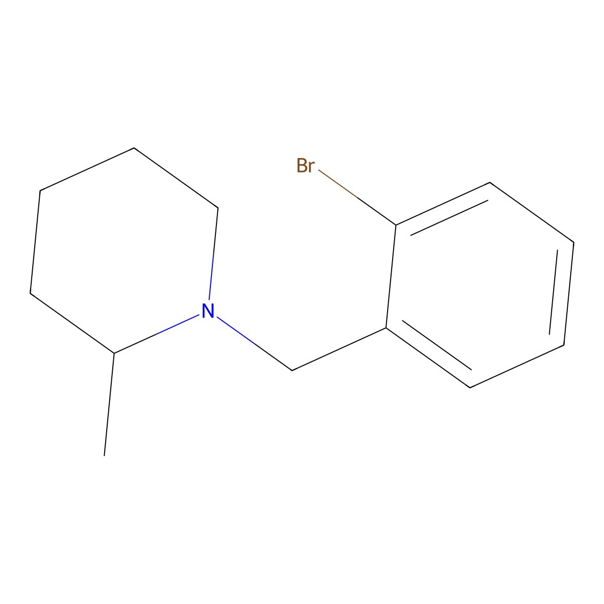 1-(2-Bromobenzyl)-2-methylpiperidine molecular structure, CAS 1251279-15-8