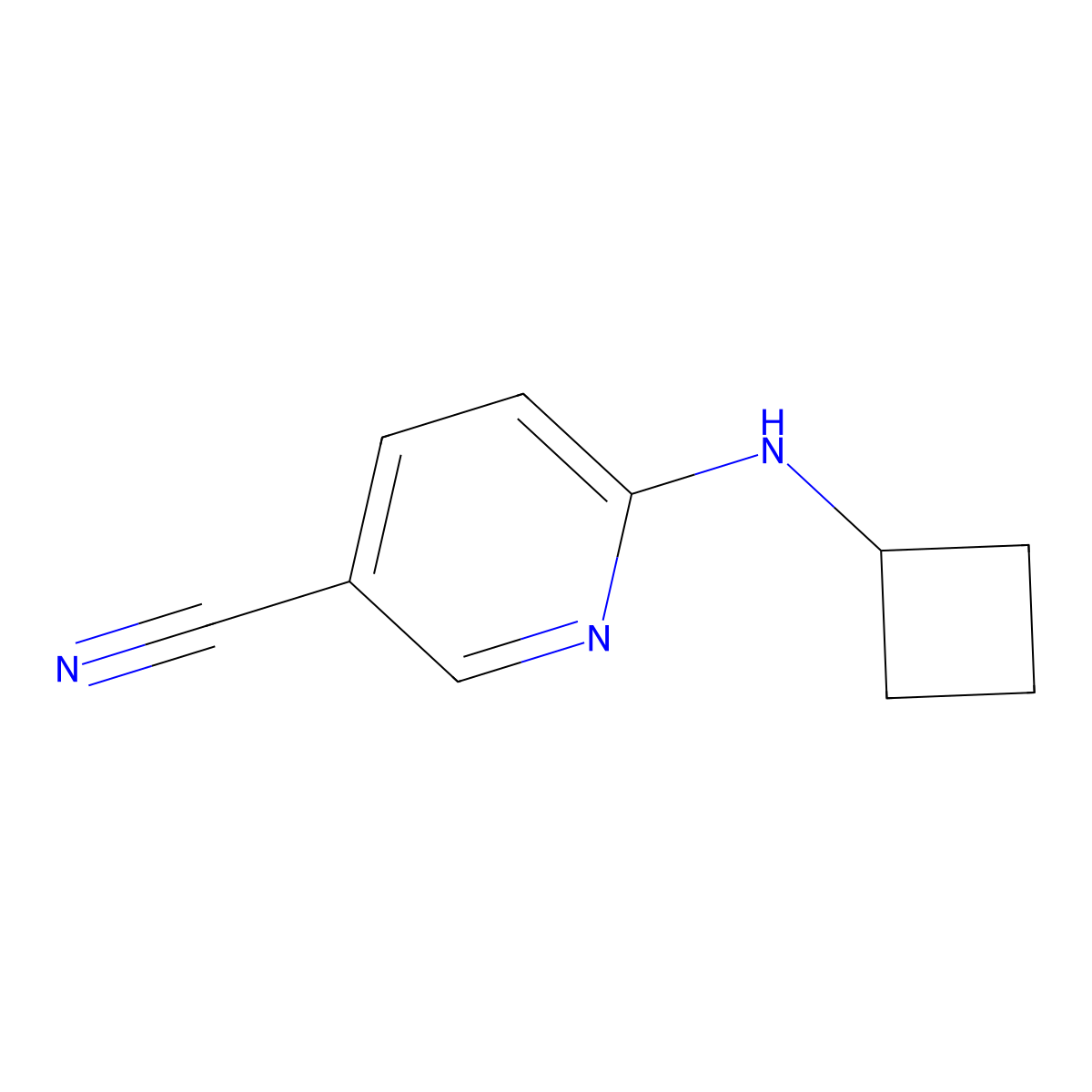 6-(Cyclobutylamino)nicotinonitrile molecular structure, CAS 1251280-64-4