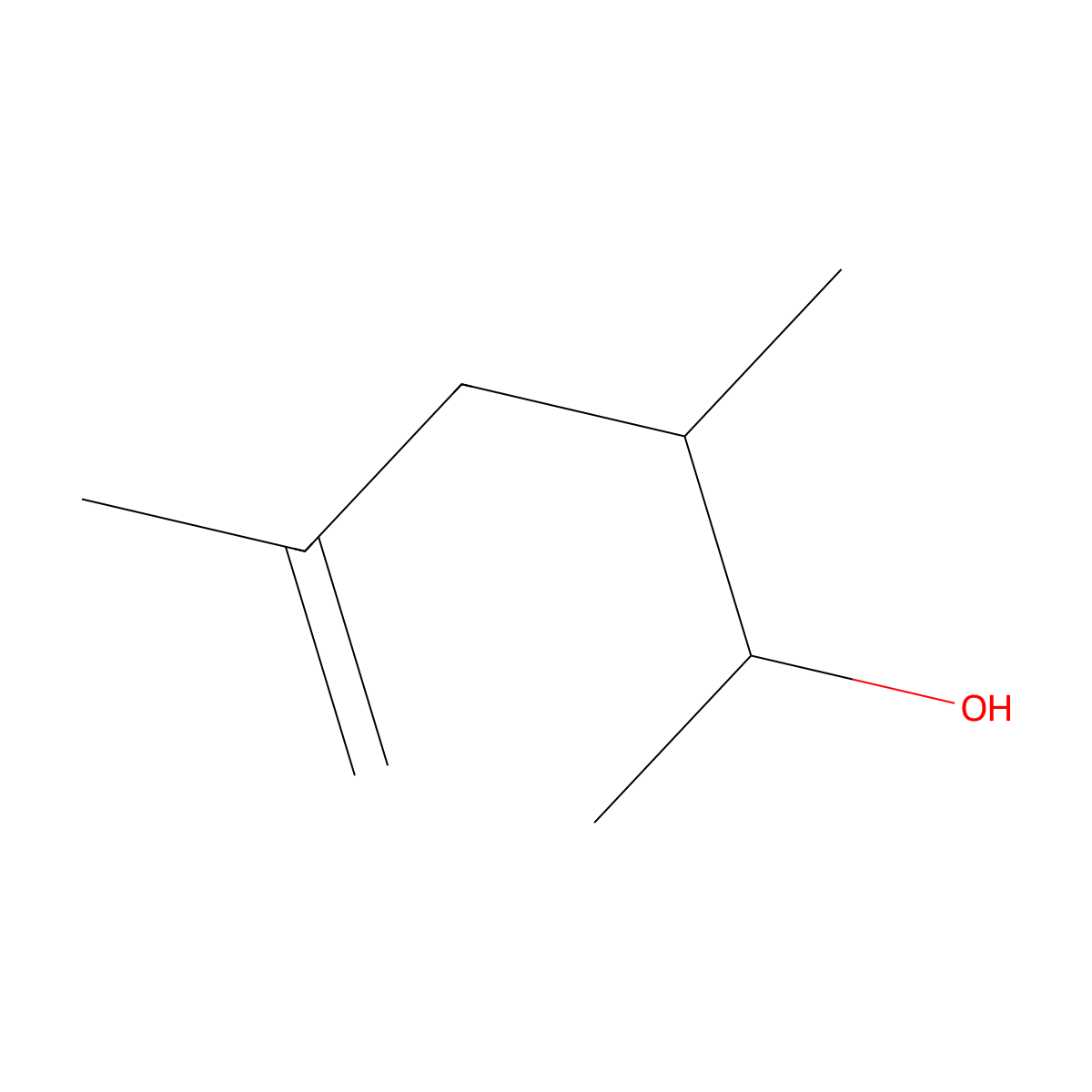 3,5-Dimethylhex-5-en-2-ol molecular structure, CAS 1251281-87-4