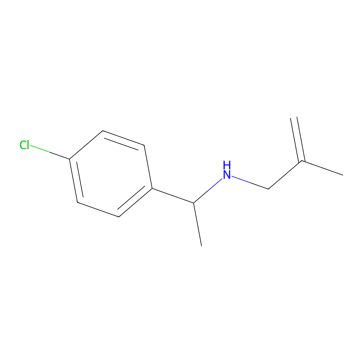 n-(1-(4-Chlorophenyl)ethyl)-2-methylprop-2-en-1-amine molecular structure, CAS 1251284-99-7