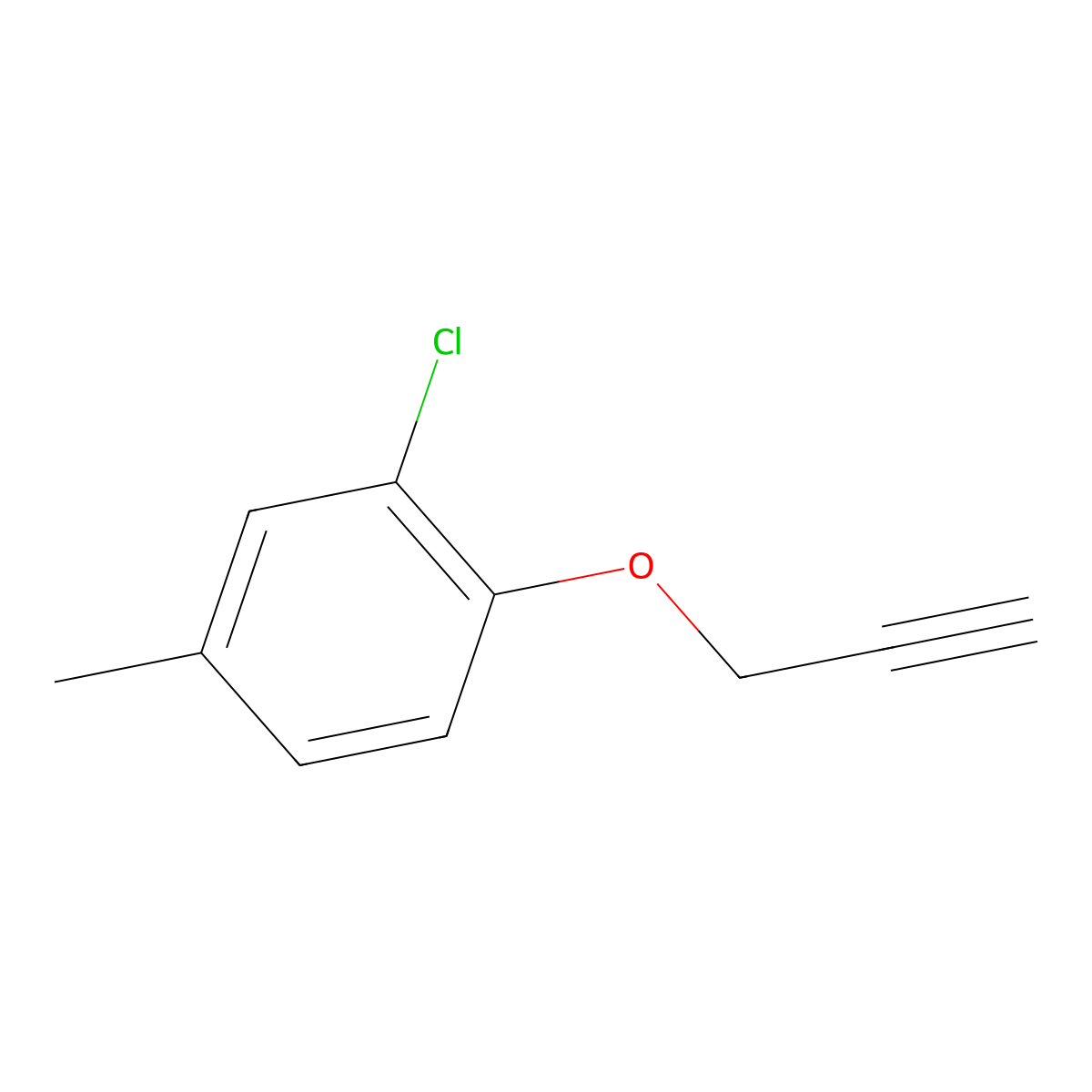 2-Chloro-4-methyl-1-(prop-2-yn-1-yloxy)benzene molecular structure, CAS 1251286-38-0