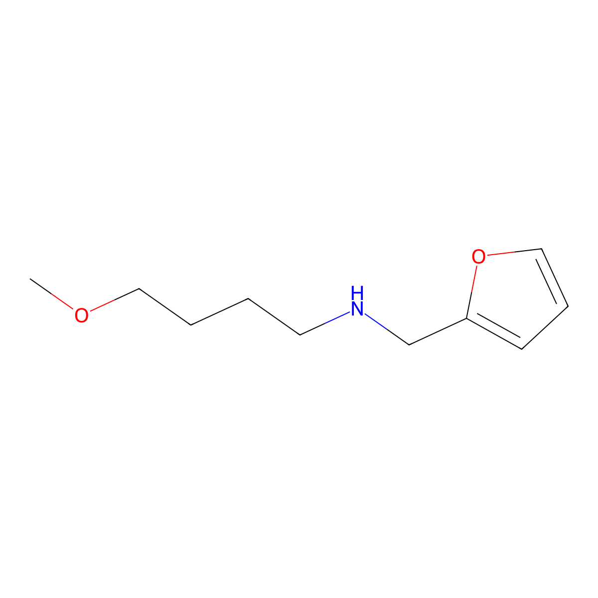 [(Furan-2-yl)methyl](4-methoxybutyl)amine molecular structure, CAS 1251308-04-9