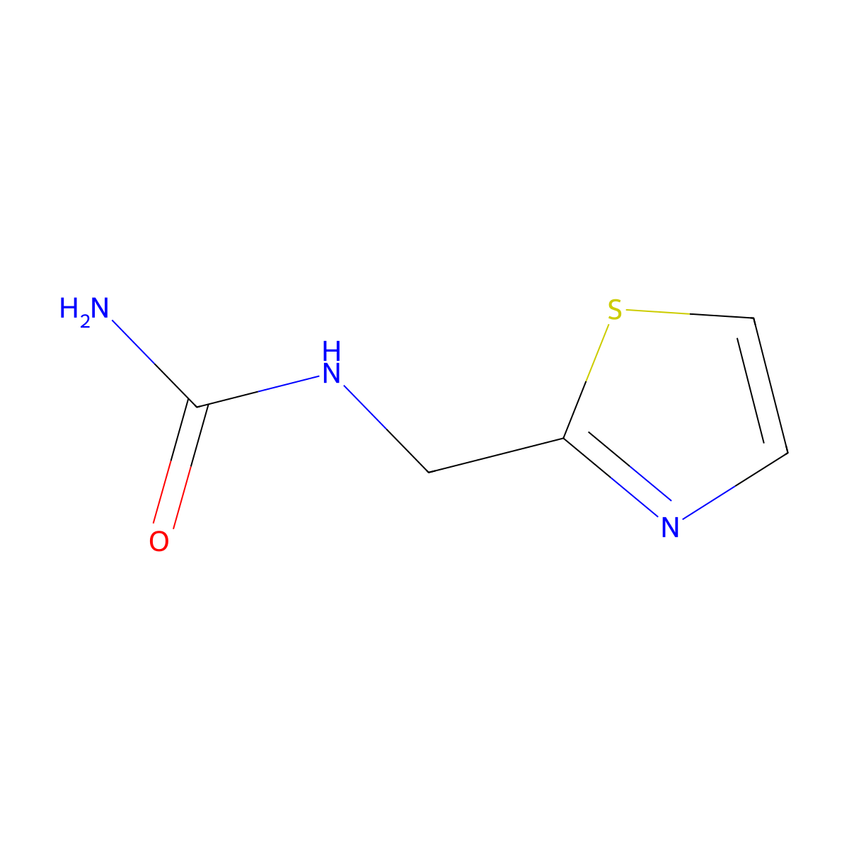(1,3-Thiazol-2-ylmethyl)urea molecular structure, CAS 1251308-97-0