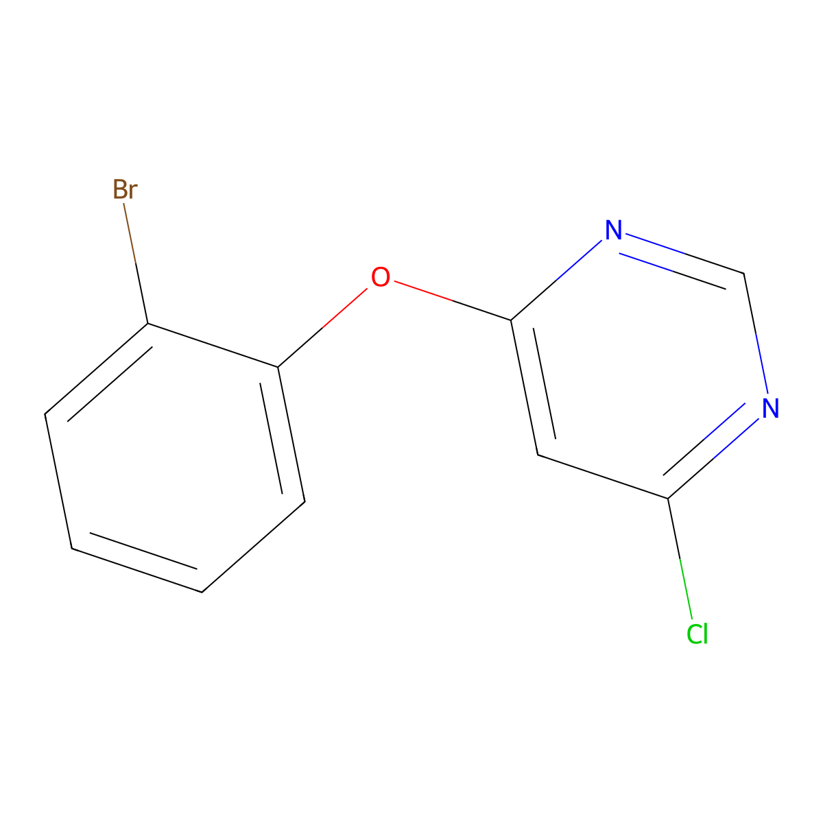 4-(2-Bromophenoxy)-6-chloropyrimidine molecular structure, CAS 1251309-04-2