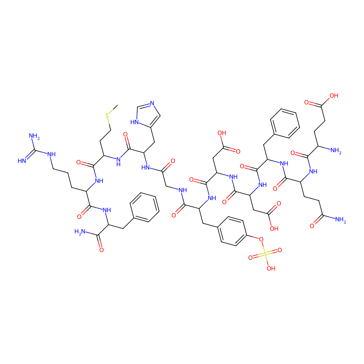 Perisulfakinin molecular structure, CAS 125131-58-0