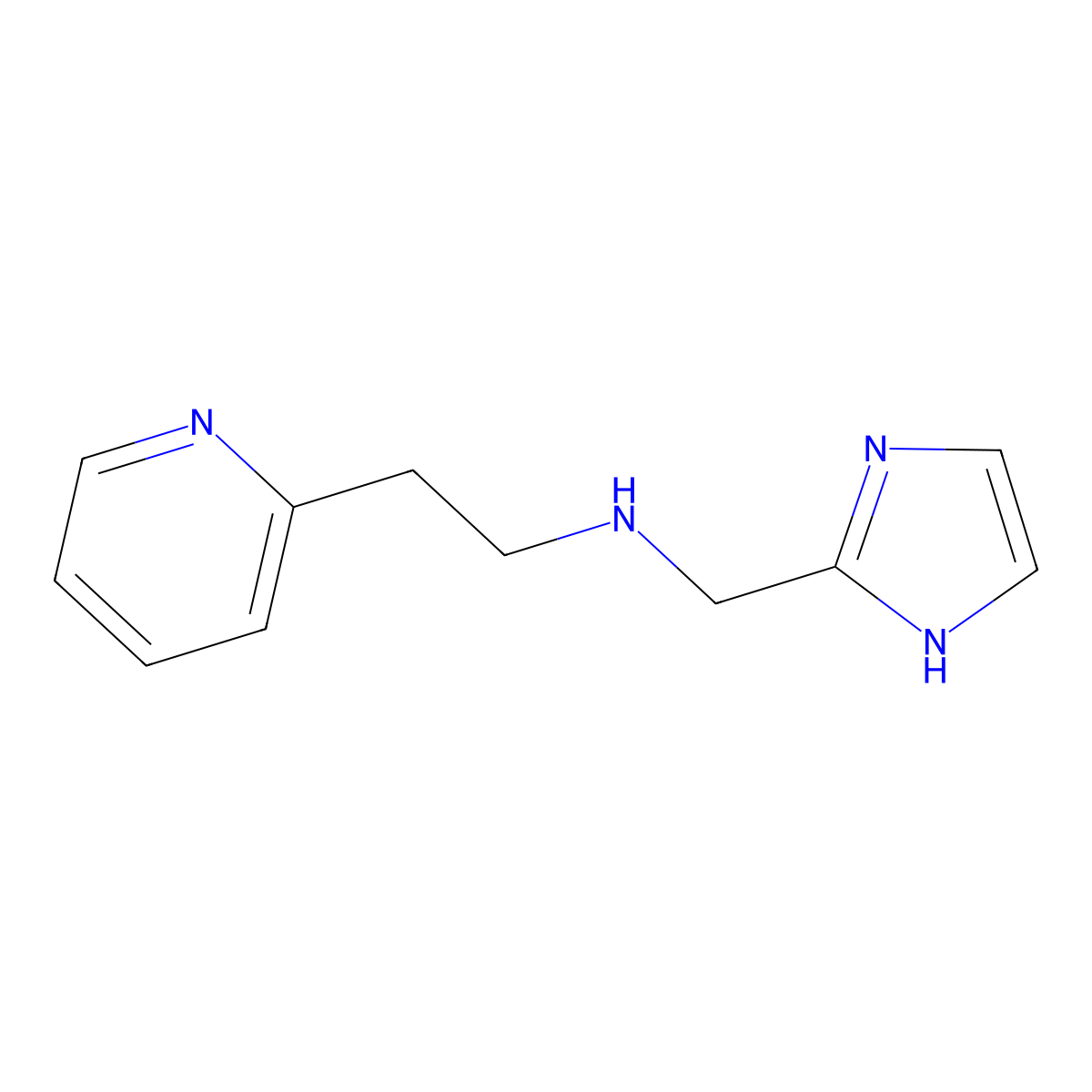 [(1H-imidazol-2-yl)methyl][2-(pyridin-2-yl)ethyl]amine molecular structure, CAS 1251322-88-9